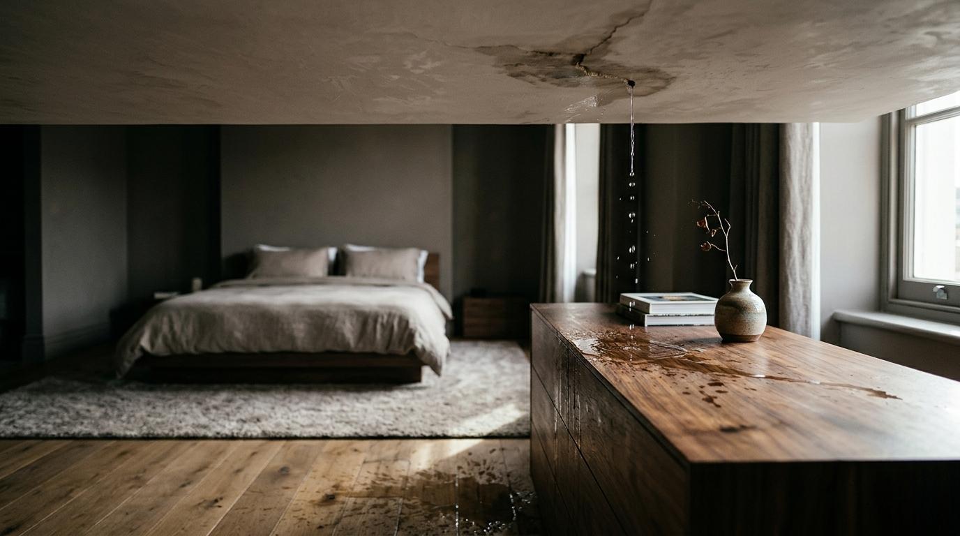Apa ajunge în apartamentul vecinului de jos